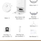 DREAME D10 Plus Gen 2 Robot Vacuum and Self-Emptying with 90-Day Dust Storage, 6,000Pa Suction for Carpets & Pet Hair, LiDAR Smart Navigation, 285-Min Runtime, Multi-Floor Mapping, White