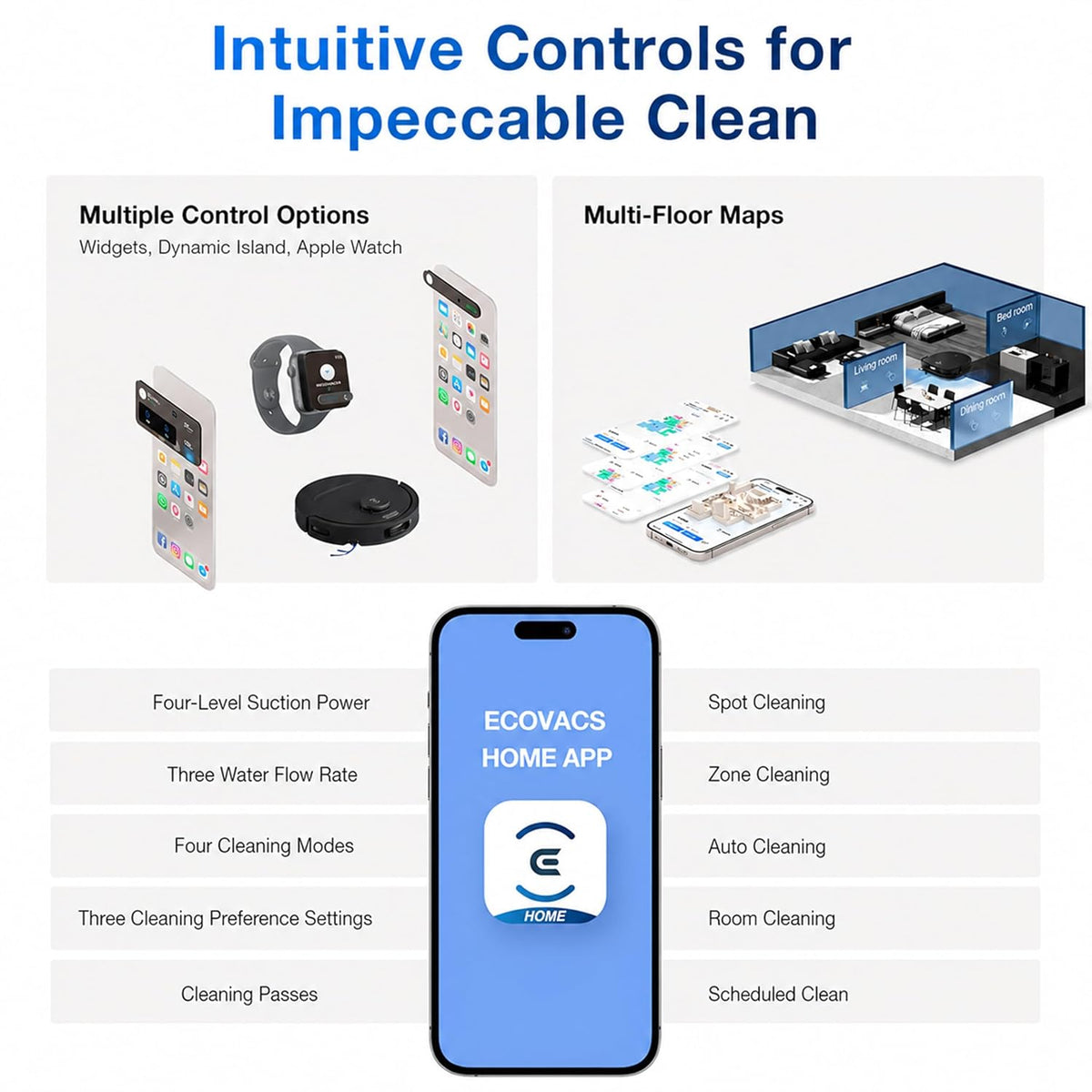 ECOVACS Deebot T30e Omni 2 in 1 Robot Vacuum Cleaner & Mop, 2026 New Launch 25000 Pa Suction, Self-Empty & Self Wash Omni-Station, ZeroTangle 3.0, Hot Air-Drying, Auto-Lift Mop,300 Min Runtime