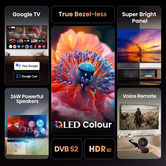 Hisense 80 cm (32 inches) E5S Series HD Ready Smart Hi-QLED Google TV 32E5S