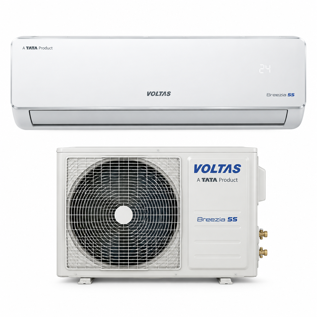 Voltas INV Breezia 5S Prime 1.5 Ton 5 Star White Inverter Split AC Wit ...