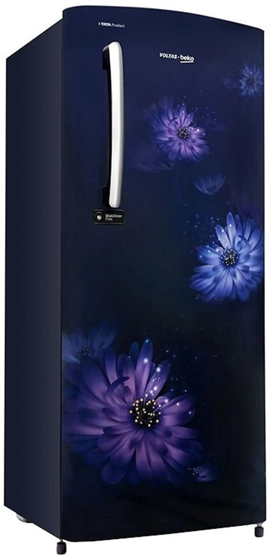 Voltas Beko 210 L Direct Cool Single Door 1 Star (Dahlia Blue, RDC245D1 ) Refrigerator